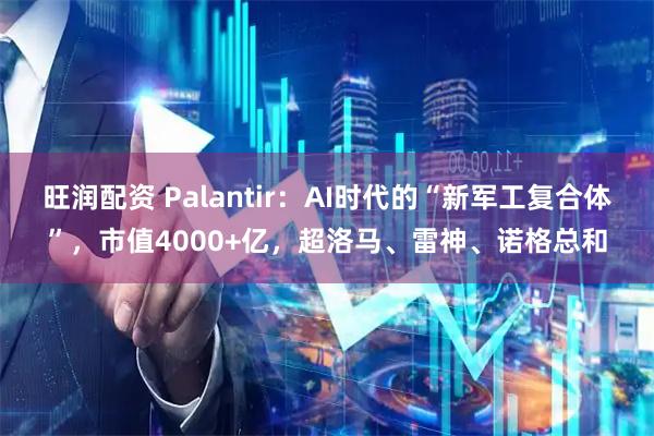 旺润配资 Palantir：AI时代的“新军工复合体”，市值4000+亿，超洛马、雷神、诺格总和